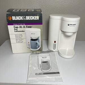 1990's VINTAGE 1992 NOS BLACK & DECKER DCM6 CUP-AT-A-TIME DRIP COFFEE MAKER